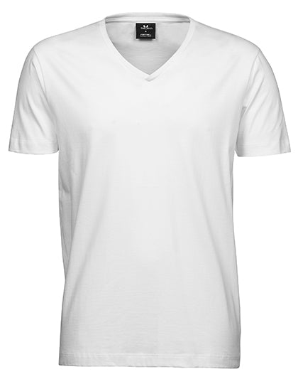 Tee Jays V-Neck Sof T-Shirt Schwarz | Herren T-Shirts | 185 g/m² | Modisch & Bequem - White