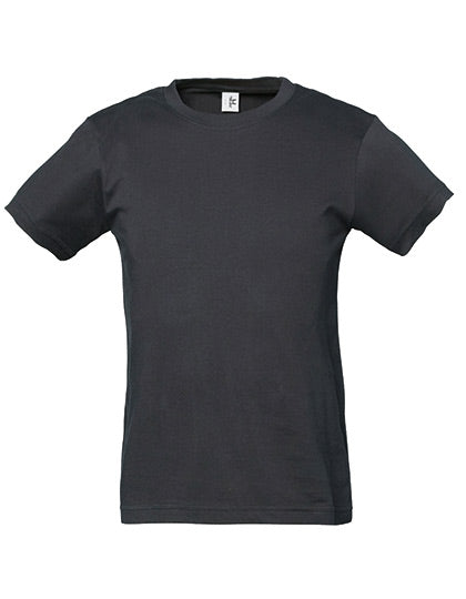 Tee Jays Junior Power Tee Schwarz | 140 g/m² | Kids T-Shirts | Pflegeleicht & Stylisch - Dark Grey (Solid)