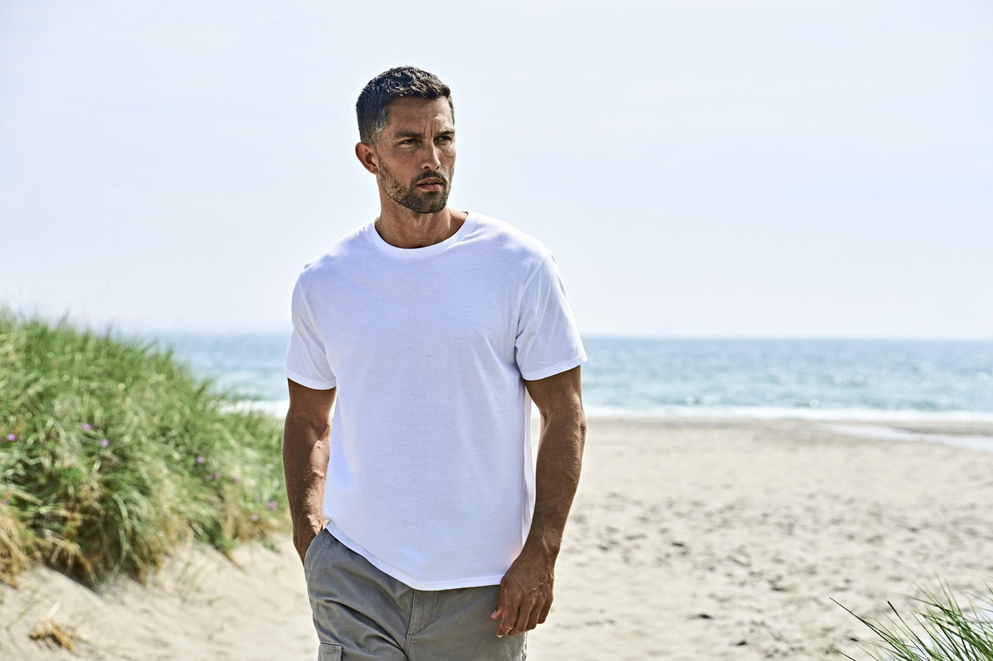 Tee Jays Urban T-Shirt Weiß/Schwarz | Herren T-Shirts | 150 g/m² | Trendy & Bequem