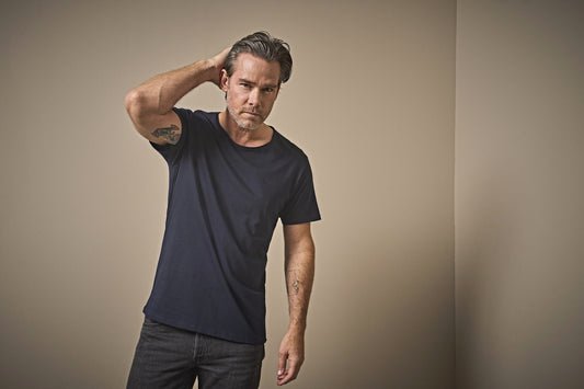 Tee Jays Men's Raw-Edge T-Shirt Schwarz | Rundhals | Bequem & Stylisch