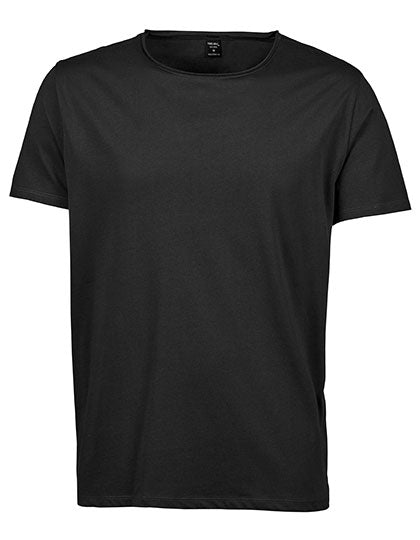 Tee Jays Men's Raw-Edge T-Shirt Schwarz | Rundhals | Bequem & Stylisch - Black