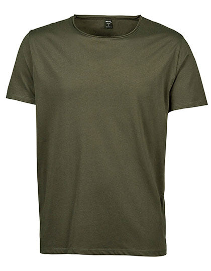 Tee Jays Men's Raw-Edge T-Shirt Schwarz | Rundhals | Bequem & Stylisch - Olive